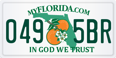 FL license plate 0495BR