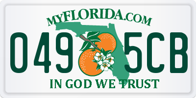 FL license plate 0495CB