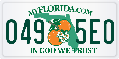 FL license plate 0495EO