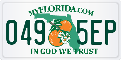 FL license plate 0495EP