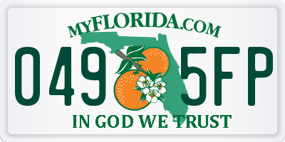 FL license plate 0495FP