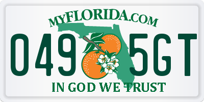 FL license plate 0495GT