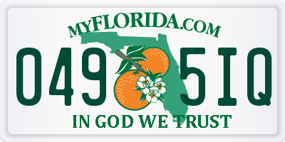 FL license plate 0495IQ