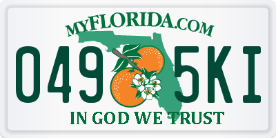 FL license plate 0495KI