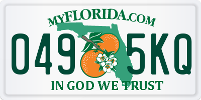 FL license plate 0495KQ