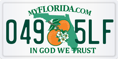FL license plate 0495LF