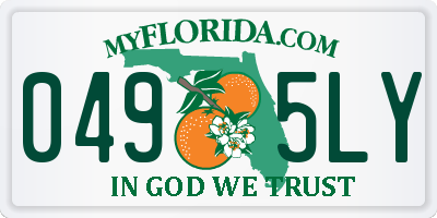 FL license plate 0495LY