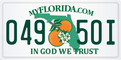 FL license plate 0495OI