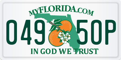FL license plate 0495OP