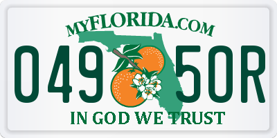 FL license plate 0495OR