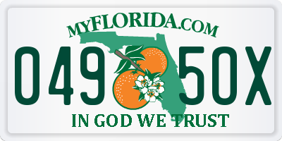 FL license plate 0495OX