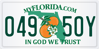 FL license plate 0495OY