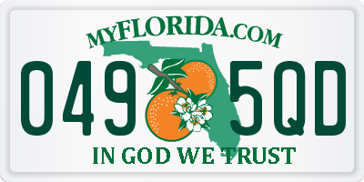 FL license plate 0495QD