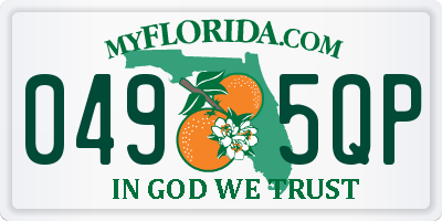 FL license plate 0495QP