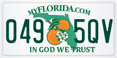 FL license plate 0495QV