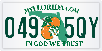 FL license plate 0495QY
