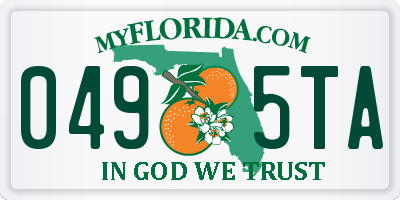 FL license plate 0495TA