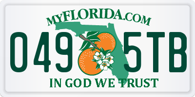 FL license plate 0495TB