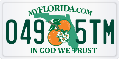 FL license plate 0495TM