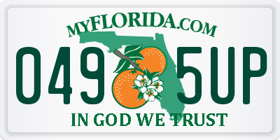 FL license plate 0495UP