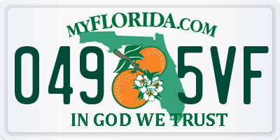 FL license plate 0495VF