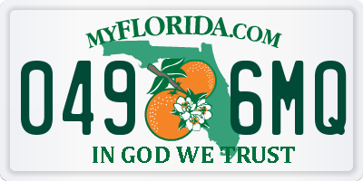 FL license plate 0496MQ