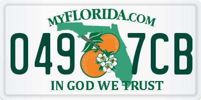 FL license plate 0497CB
