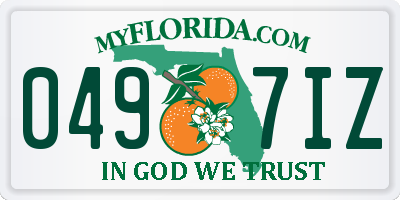 FL license plate 0497IZ