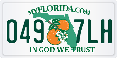 FL license plate 0497LH