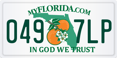 FL license plate 0497LP