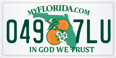 FL license plate 0497LU