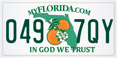 FL license plate 0497QY