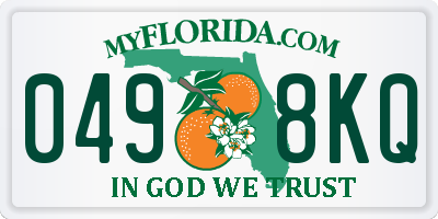 FL license plate 0498KQ