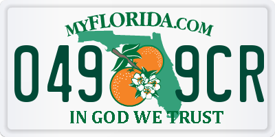 FL license plate 0499CR