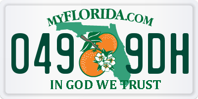 FL license plate 0499DH
