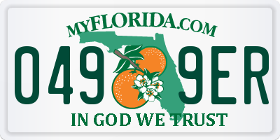 FL license plate 0499ER