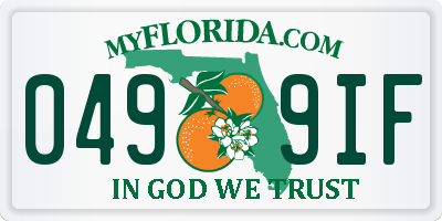 FL license plate 0499IF