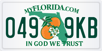 FL license plate 0499KB