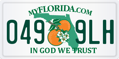 FL license plate 0499LH