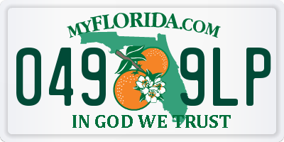 FL license plate 0499LP