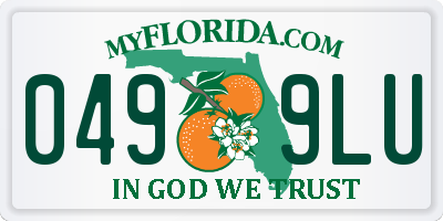FL license plate 0499LU