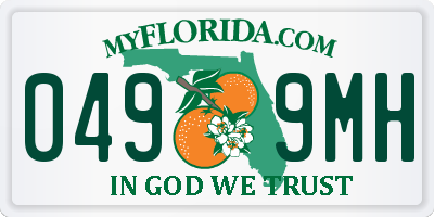 FL license plate 0499MH