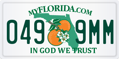 FL license plate 0499MM