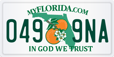 FL license plate 0499NA