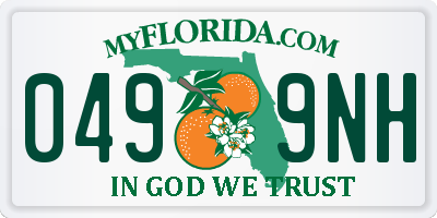 FL license plate 0499NH
