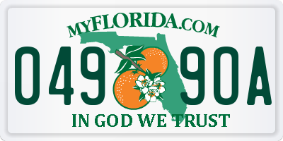FL license plate 0499OA