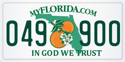 FL license plate 0499OO