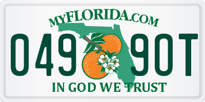FL license plate 0499OT