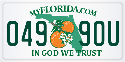 FL license plate 0499OU