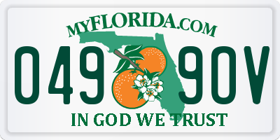FL license plate 0499OV